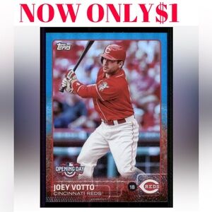 Joey Votto 2015 Topps Opening Day Blue Foil Insert Baseball Card